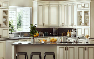 Kitchen cabinet design Haven Biscuit Glaze